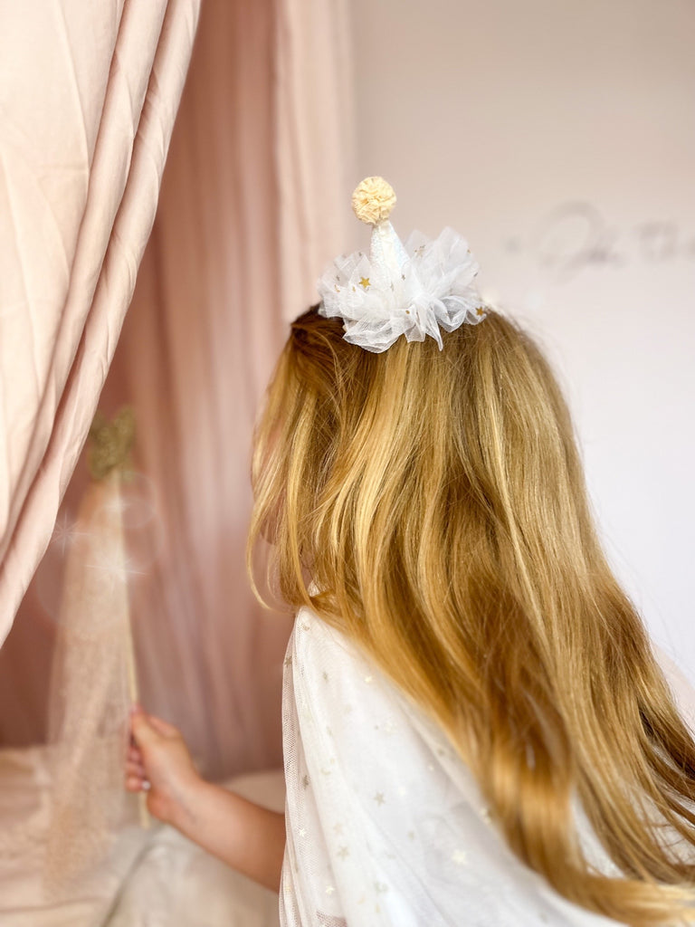 Mini Glitter Birthday Hat Clip