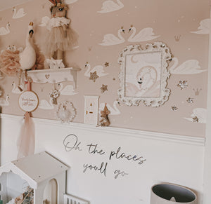 “Oh the places you'll go" Mirrored Wall Quote