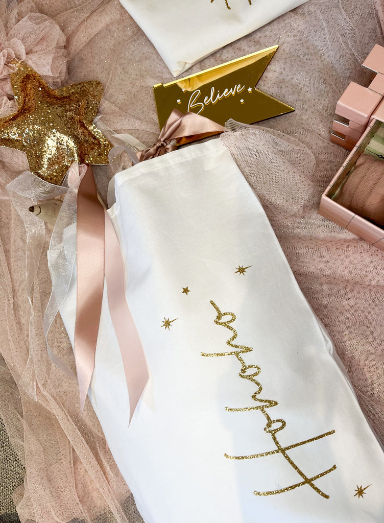 New Font Personalised Christmas Stocking