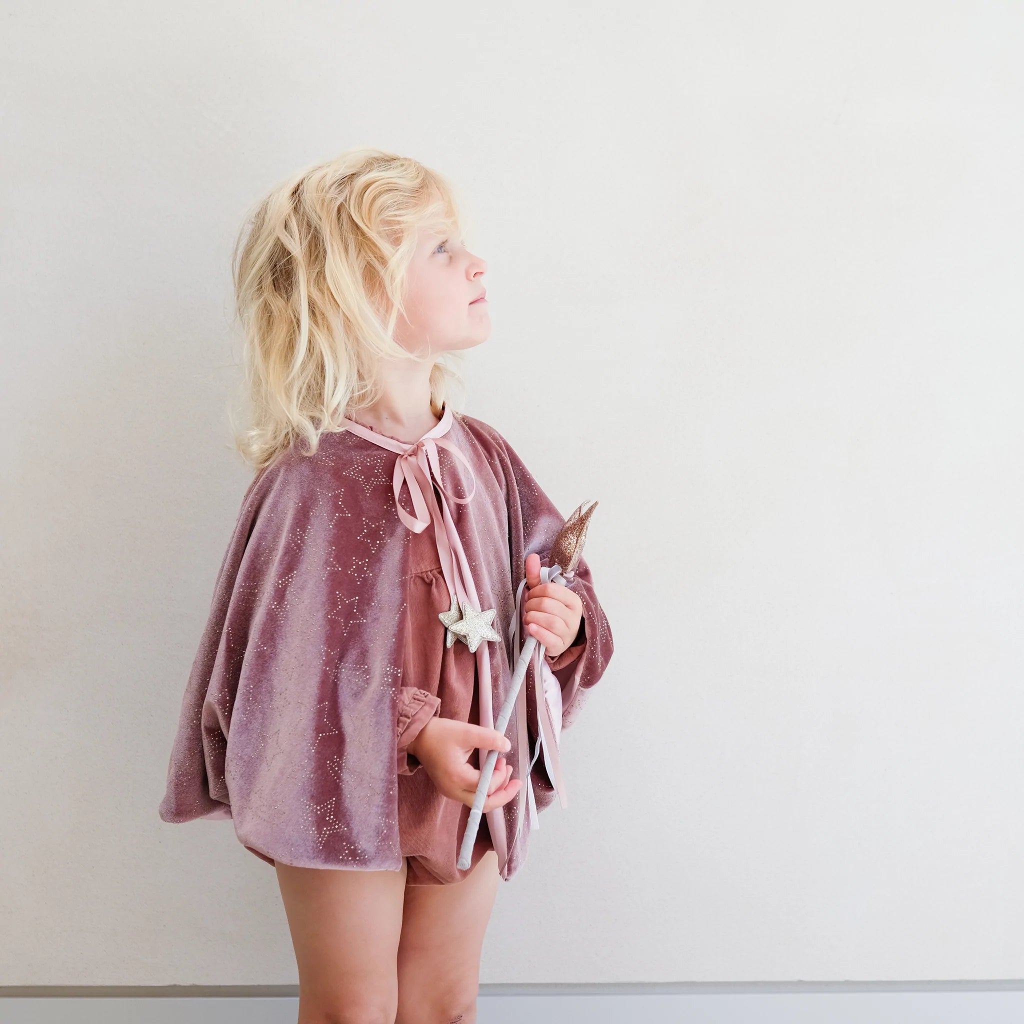 Blush Enchanted Velvet Cape