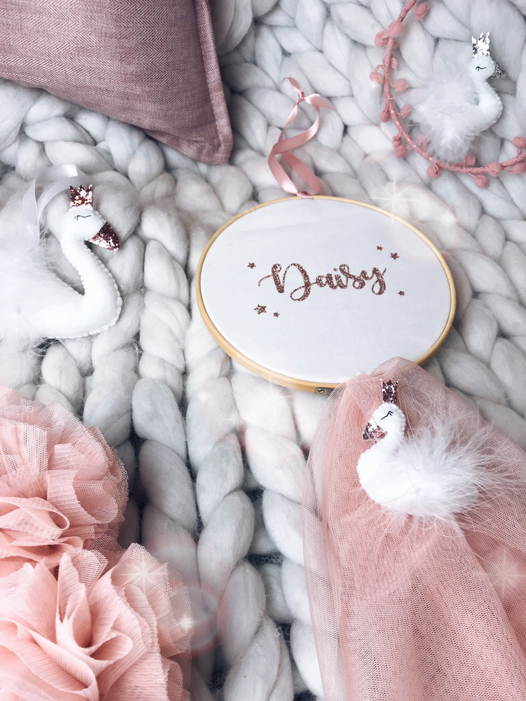 Personalised Swan Hoop
